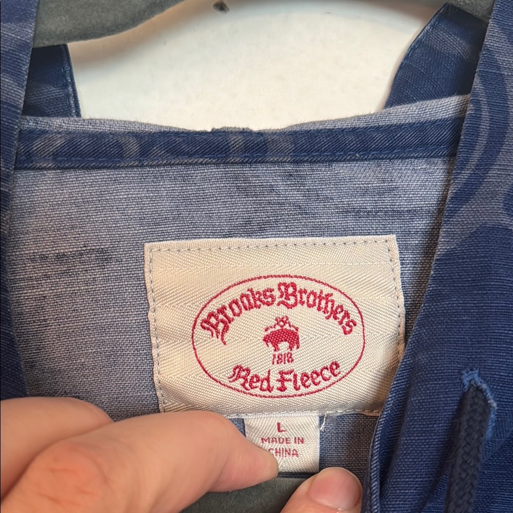 Nautical Blue Jacket With Wheel Pattern - image 2